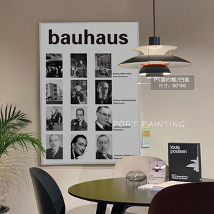 先锋派领军人物时尚杂志海报挂画包豪斯经典设计客厅服装店装饰画