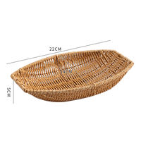 Jia Haodian Tray, wicker ins-style pastry plate, fruit plate, living room coffee table, dried fruit, candy, snack storage basket, household thumbnail 7