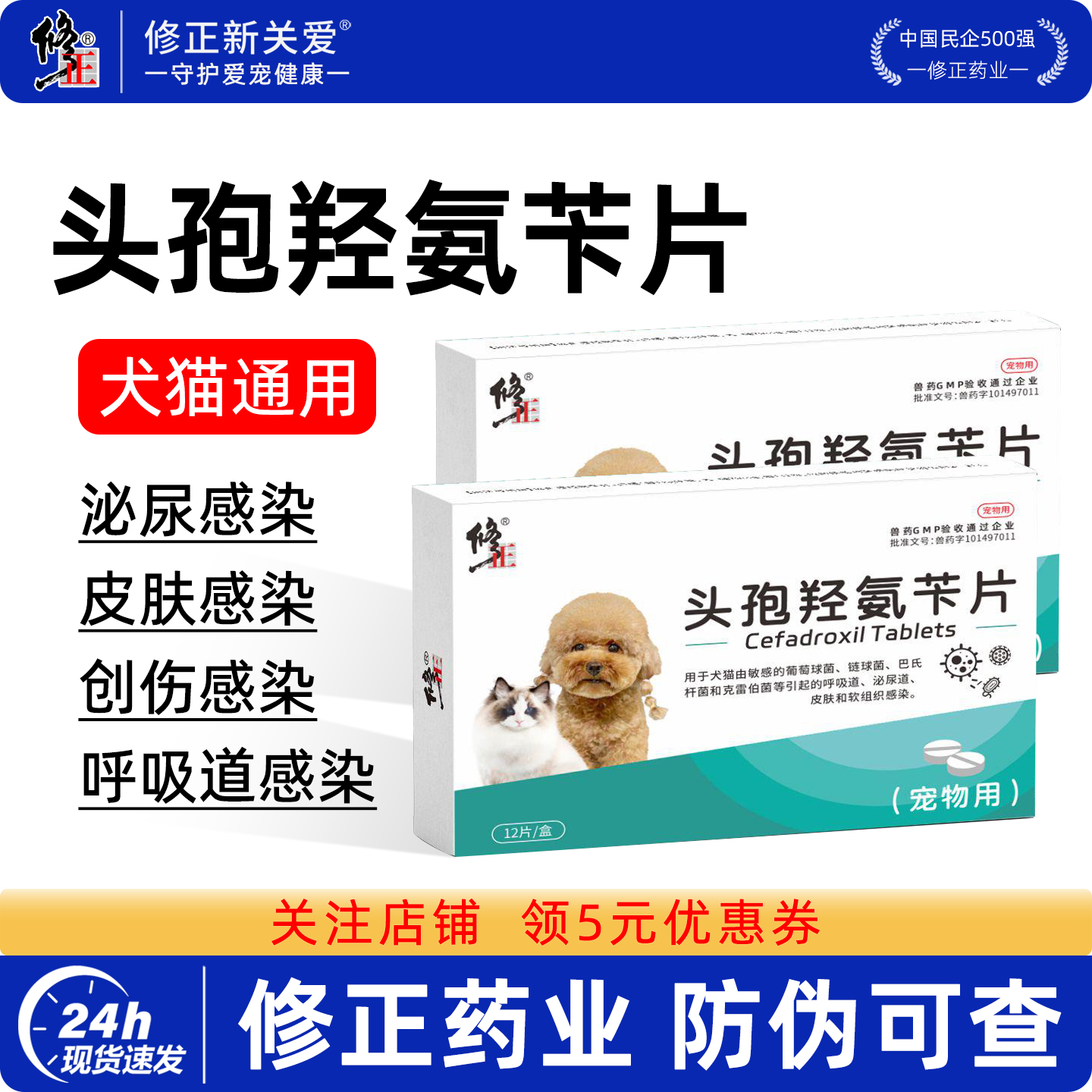 修正宠物消炎药狗狗猫咪用
