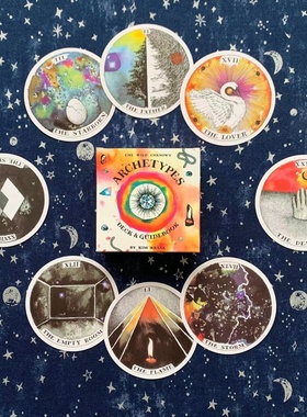 塔罗牌塔luo牌神谕卡野性未知圆形Wild Unknown Archetypes Deck