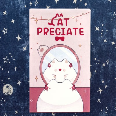 塔罗牌塔luo牌大白猫神谕卡 Cat Preciate Tarot Oracle 48张中文