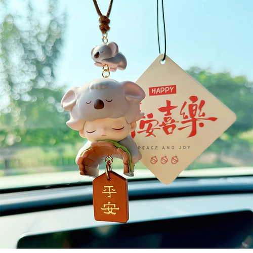 适用于泡泡系列玛特车挂DIMOO动物王国汽车后视镜挂饰件礼品香薰