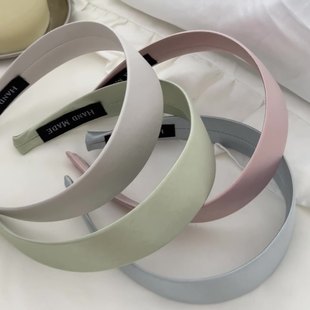 压发头箍女高级感洋气时尚 韩系宽版 发饰 2025新款 缎面亮面发箍女款