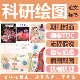 医学科研绘图 信号通路图机制图假说 SCI论文期刊封面标书画图