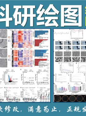 科研绘图  组图 SCI 流程图 TOC摘要 综述 画图代画