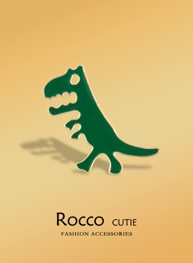 绿色小恐龙胸针可爱日系卡通徽章胸章学生包包装饰配件配饰品礼物