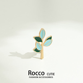 创意植物好运四叶草幸运草胸针ins个性 金属徽章学生书包别针配饰