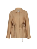 抽绳收腰休闲外套女 醋酸锦纶防晒2025春新款 随型外套 店铺同款