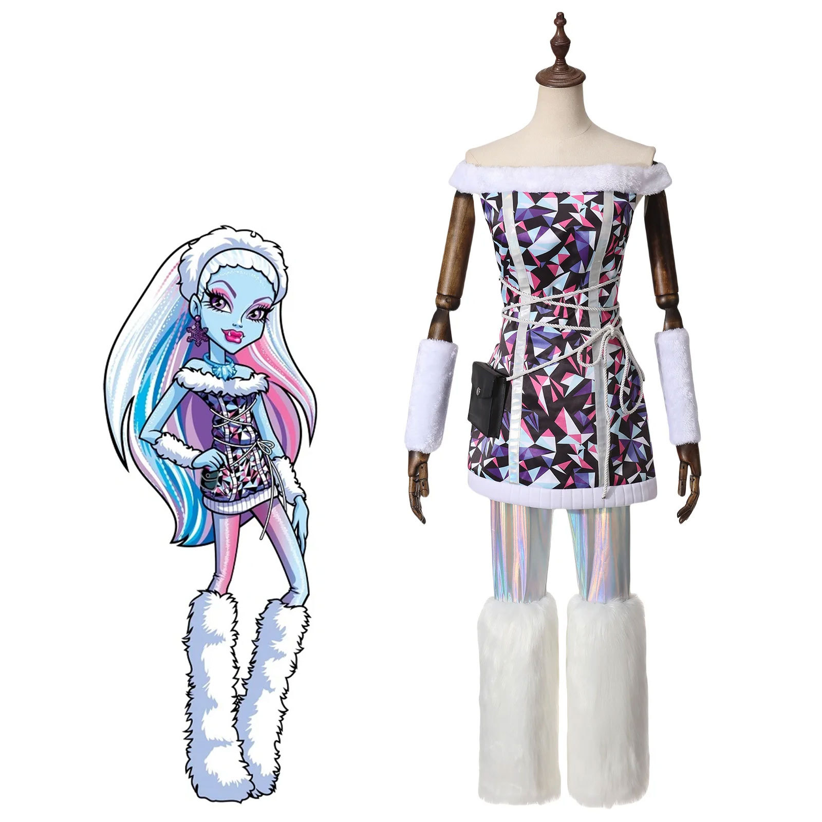 怪物高中cos服雪女艾比cosplay全套圣诞节monsterhigh血妞