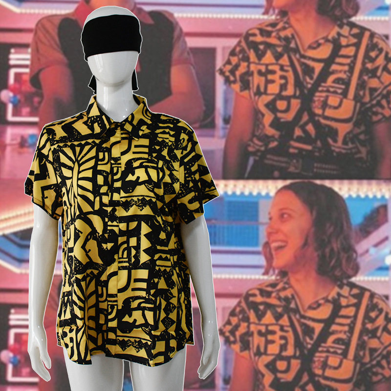 清河怪奇物语Strangestory3Eleven3d印花短袖T恤cosplay女装