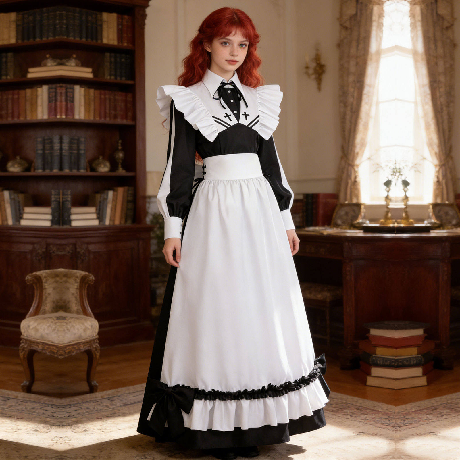 以死亡游戏为生cos服幽鬼女仆二次元cosplay套装女装大佬连衣裙