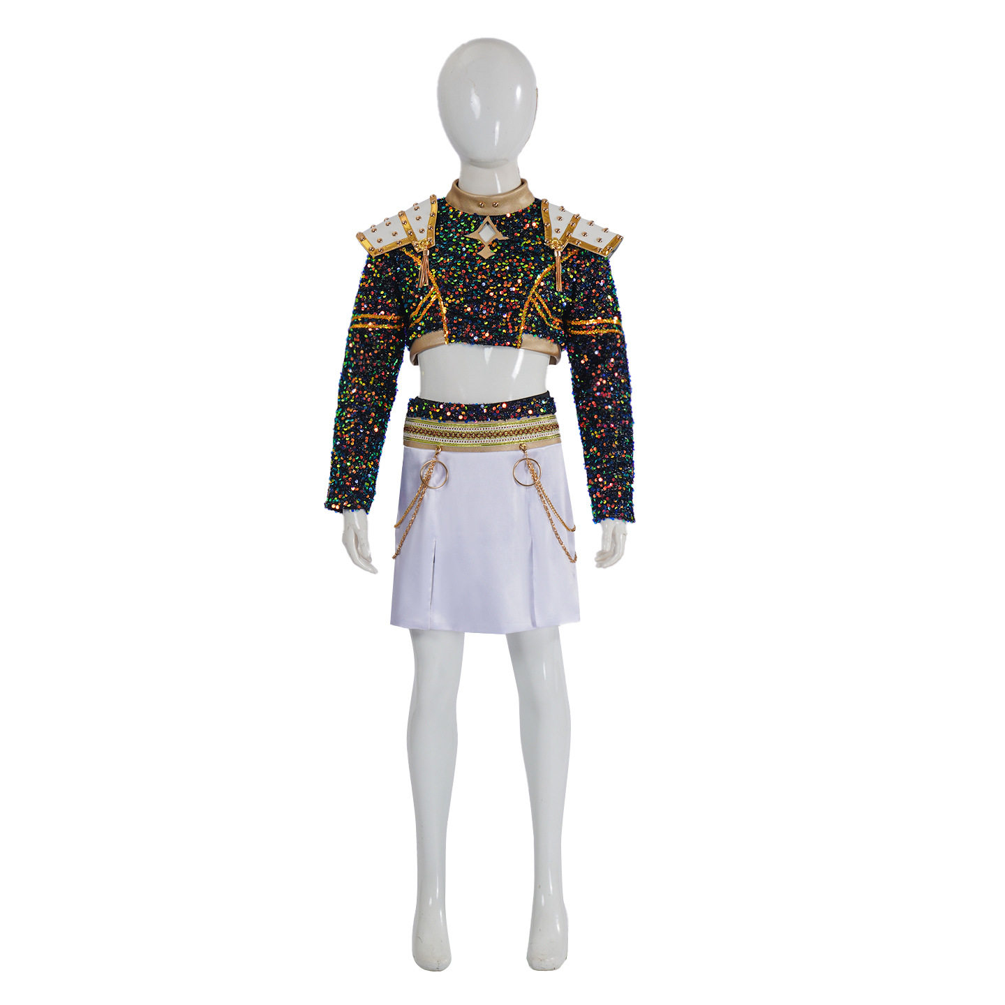猎魔女团K-POP明星cos服佐伊黑色款打歌服动漫角色舞台演出服C服
