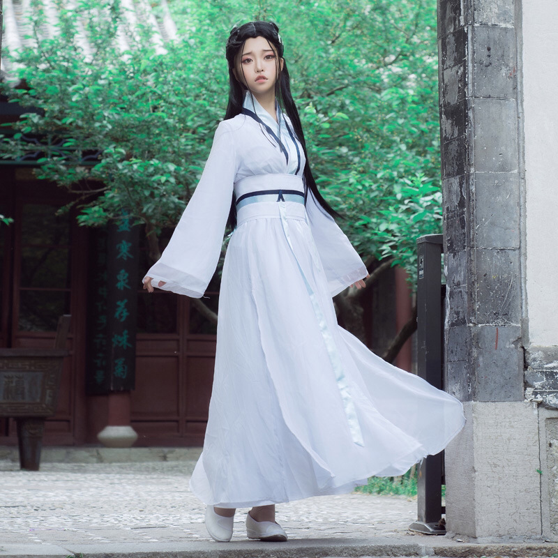 白蛇缘起同款白素贞COSPLAY服白娘子古装汉服小白衣服