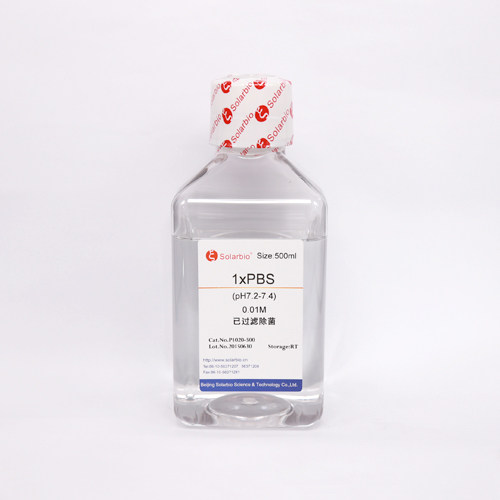索莱宝 1×PBS缓冲液(pH7.2- 7.4) 500ml - 实物图