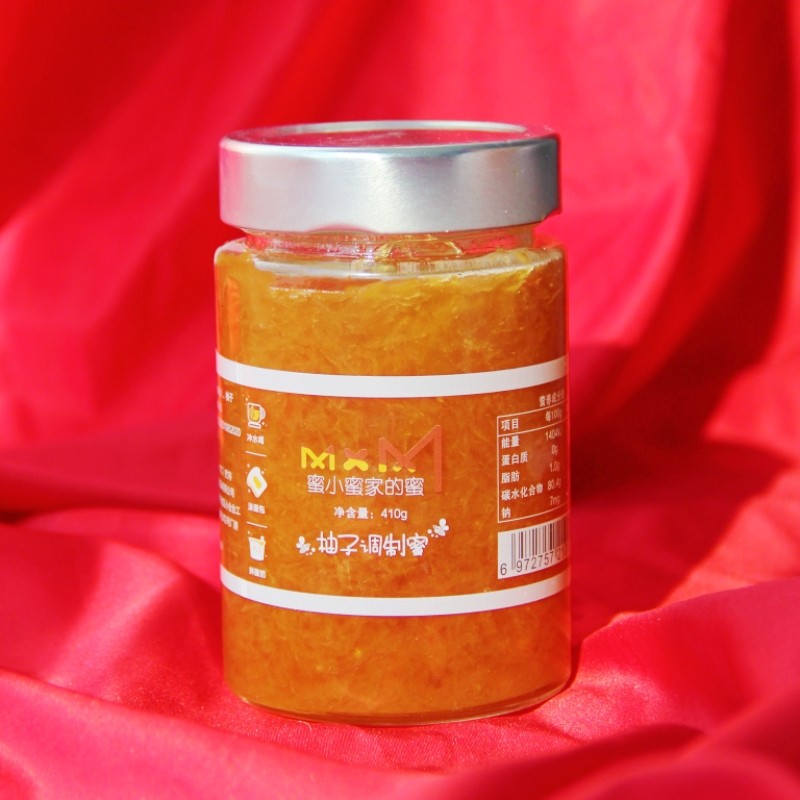 蜜小蜜家的蜜柚子蜜无添加其他蜂蜜柚子汁瓶装儿童健康冲泡饮品
