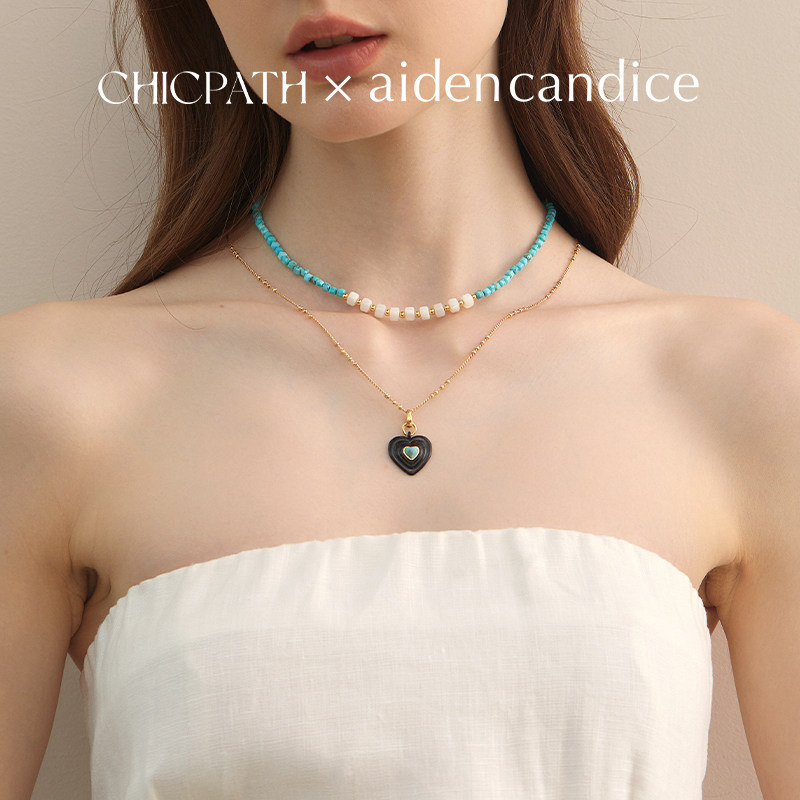 aidencandice月光絮语绿松石项链