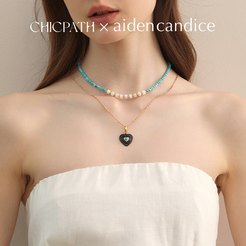 aidencandice月光絮语绿松石项链