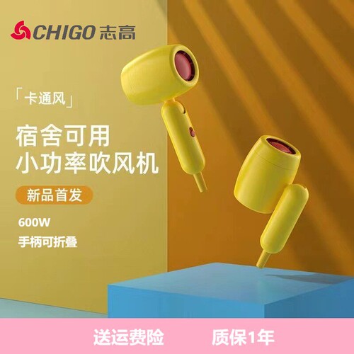 志高电吹风机600W折叠小功率家用