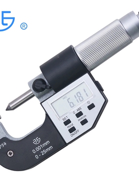 西北绿色外径千分尺高精度数字卷曲高度千分尺数字显示刀片平头卡