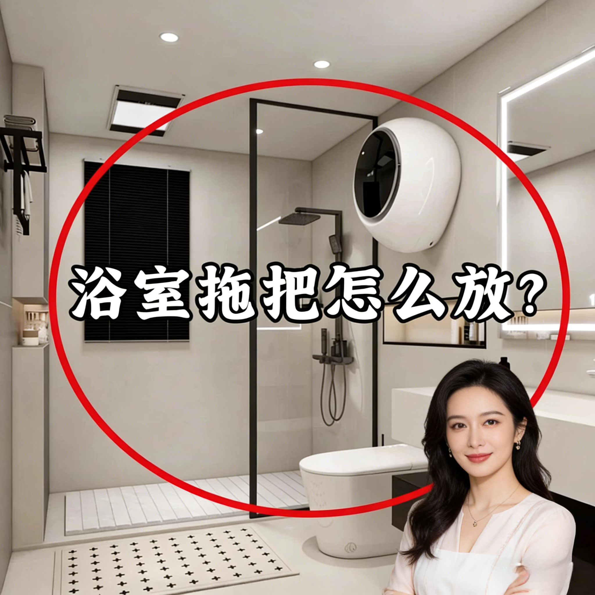 拖把壁挂夹挂扫把拖布免打孔