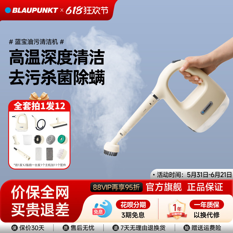 蓝宝高温蒸汽清洁机家用多功能去油污高压消毒厨房空调家电清洗机