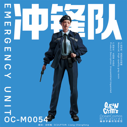 EU冲锋队海洋宇宙香港警察GK手办