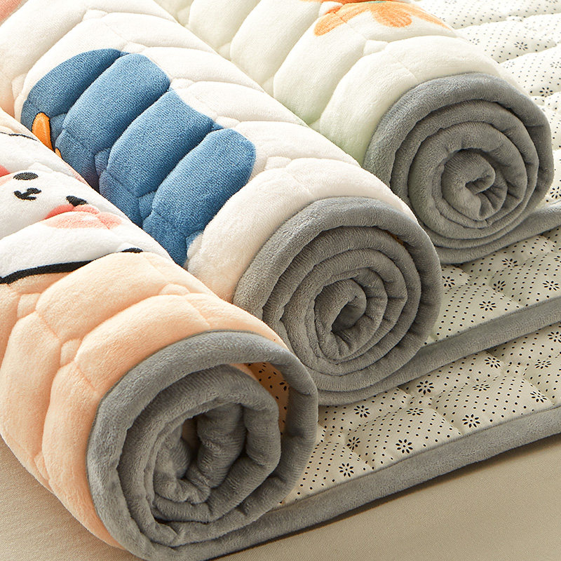 牛奶绒床盖单件冬季加绒床单夹棉加厚不移位单人防滑宝宝绒儿童,床上用品,床盖,淘宝优惠券,粉丝福利购,淘宝优惠卷