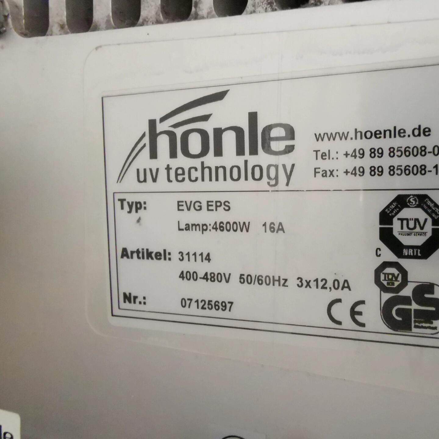 EVG EPS honle工业UV电源 4600W 16A 400-480V议价维修