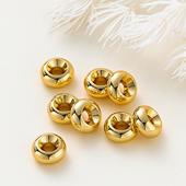 18k金隔片垫片diy饰品配件材料手链14k 隔珠手串不掉色手工文玩