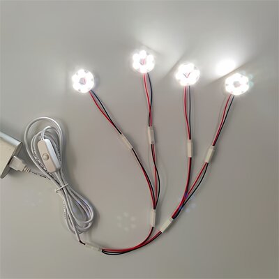 LED多头5V灯板USB调光灯芯手工DIY台灯小夜灯改装灯珠灯片光源板