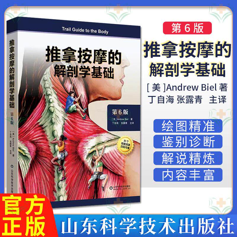 推拿按摩的解剖学基础（第6版）[美]Andrew Biel 著 丁自海 译 山东科学技术出版社9787572318719