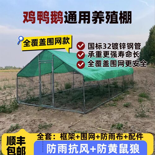 加厚镀锌管抗风防雨保温养殖棚
