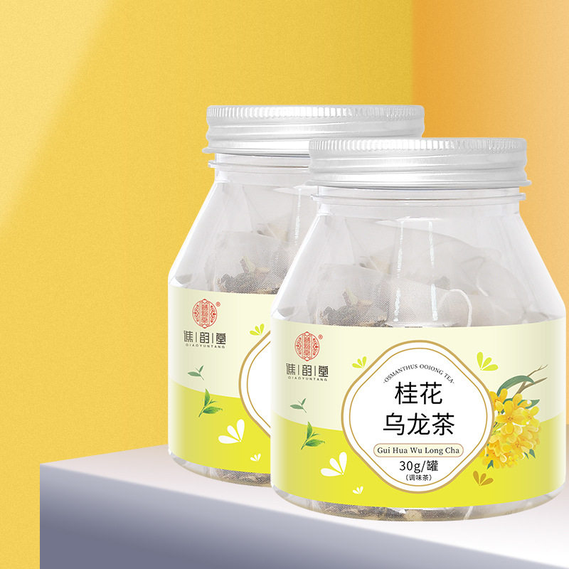 桂花乌龙茶30g/罐装三角包款