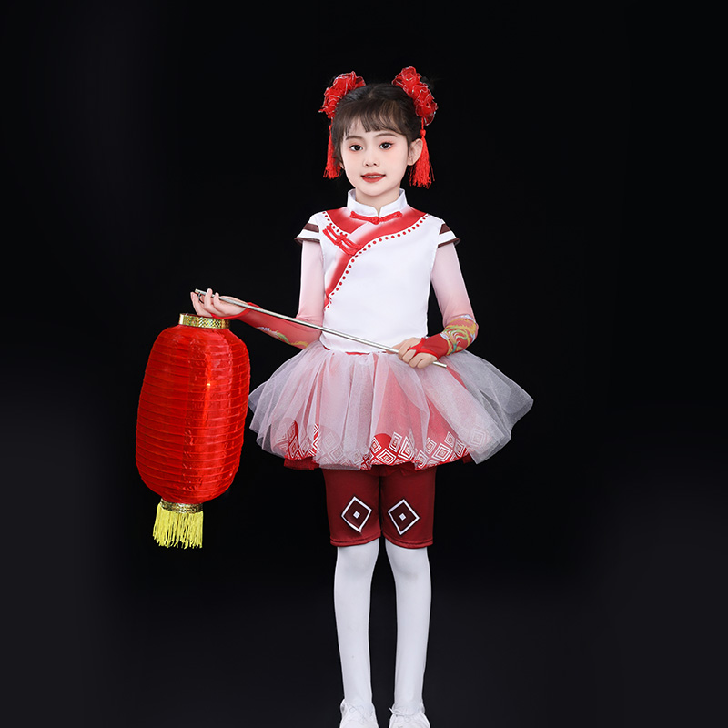 儿童演出服喜庆服蓬蓬裙仙气