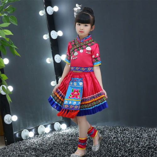 广西三月三壮族苗族演出服民族风