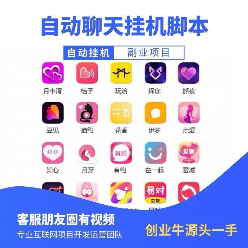 聊天挂機自动回复软件脚本赚钱项目,全程包教学回本长期项目副业