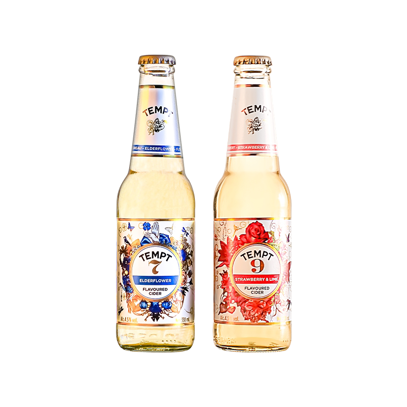 TEMPT坦普特诱惑7号接骨木味西打酒低度酒七号魅惑