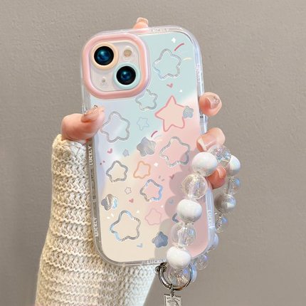 羽纱渐变星星适用OPPOReno12手机壳findx7新款reno11/10/9/8/7/6/5k/4SE全包a2m/a3pro女k11/k12高级a93s/A58