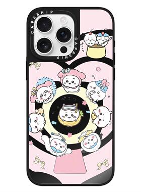 CASE适用苹果15iPhone14plus16黑色镜面13promax17磁吸可爱吉伊卡哇xr手机壳12防摔11新款xs高级感tif保护套