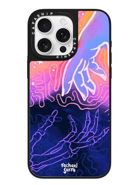 CASE适用苹果15iPhone14plus16镜面13promax17磁吸Rachael Sarra手机壳12防摔11新款xs高级感xr保护套tif