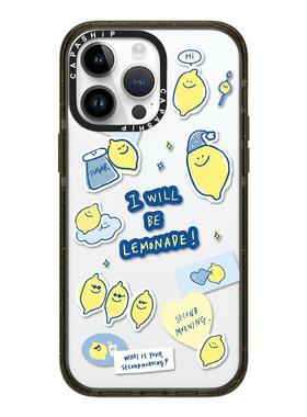 CASE适用苹果15iPhone14plus16亚克力13promax17磁吸Magsafe可爱SEMO柠檬手机壳12防摔11新款高级感保护套