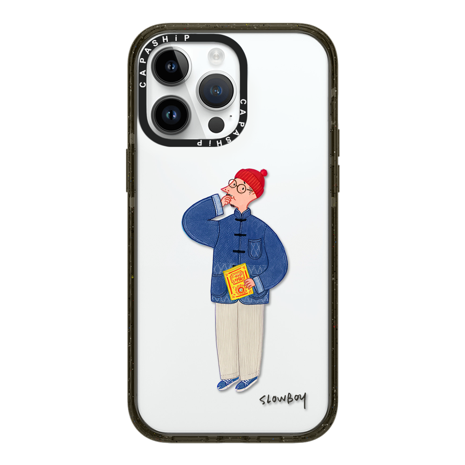 CASE适用苹果15iPhone14plus16亚克力13promax17磁吸马褂慢男MrSlowboy手机壳12防摔11新款高级感tif保护套