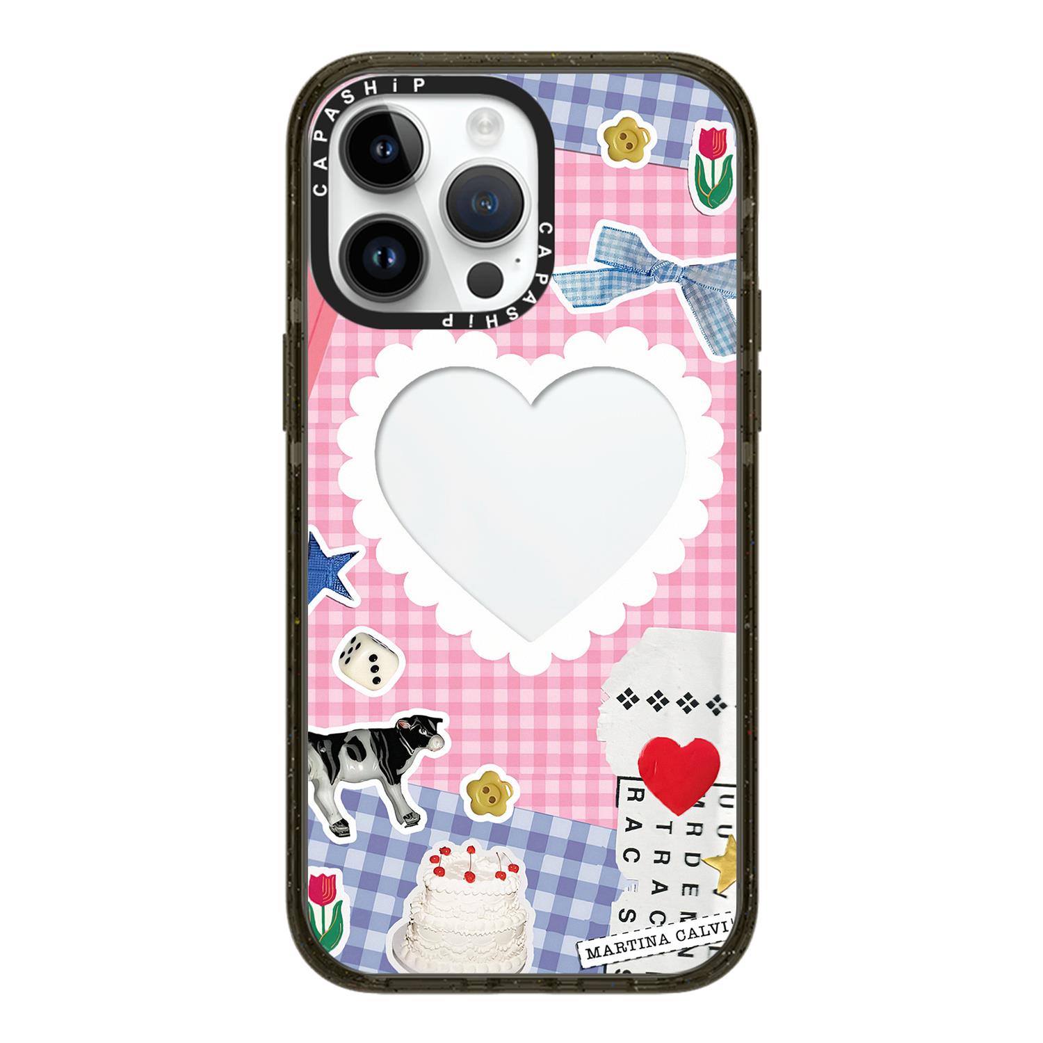 CASE适用苹果15iPhone14plus16亚克力13promax17Magsafe磁吸爱心手账手机壳12防摔11新款高级感tif保护套