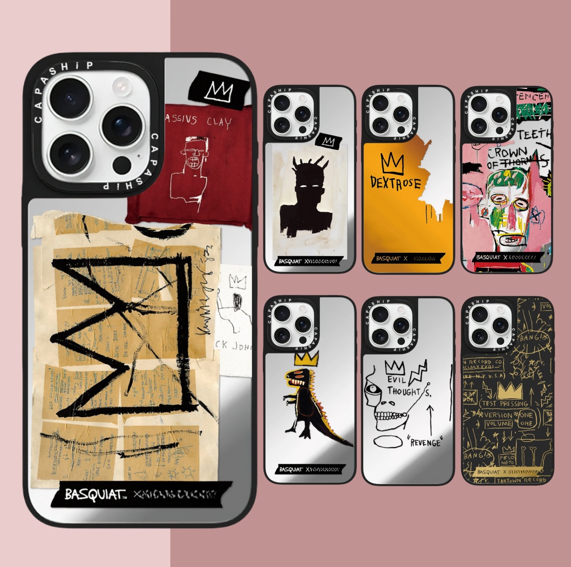 CASE适用苹果15iPhone14plus16镜面13promax17磁吸巴斯奎特创意xr手机壳12防摔11新款xs高级感tif保护套