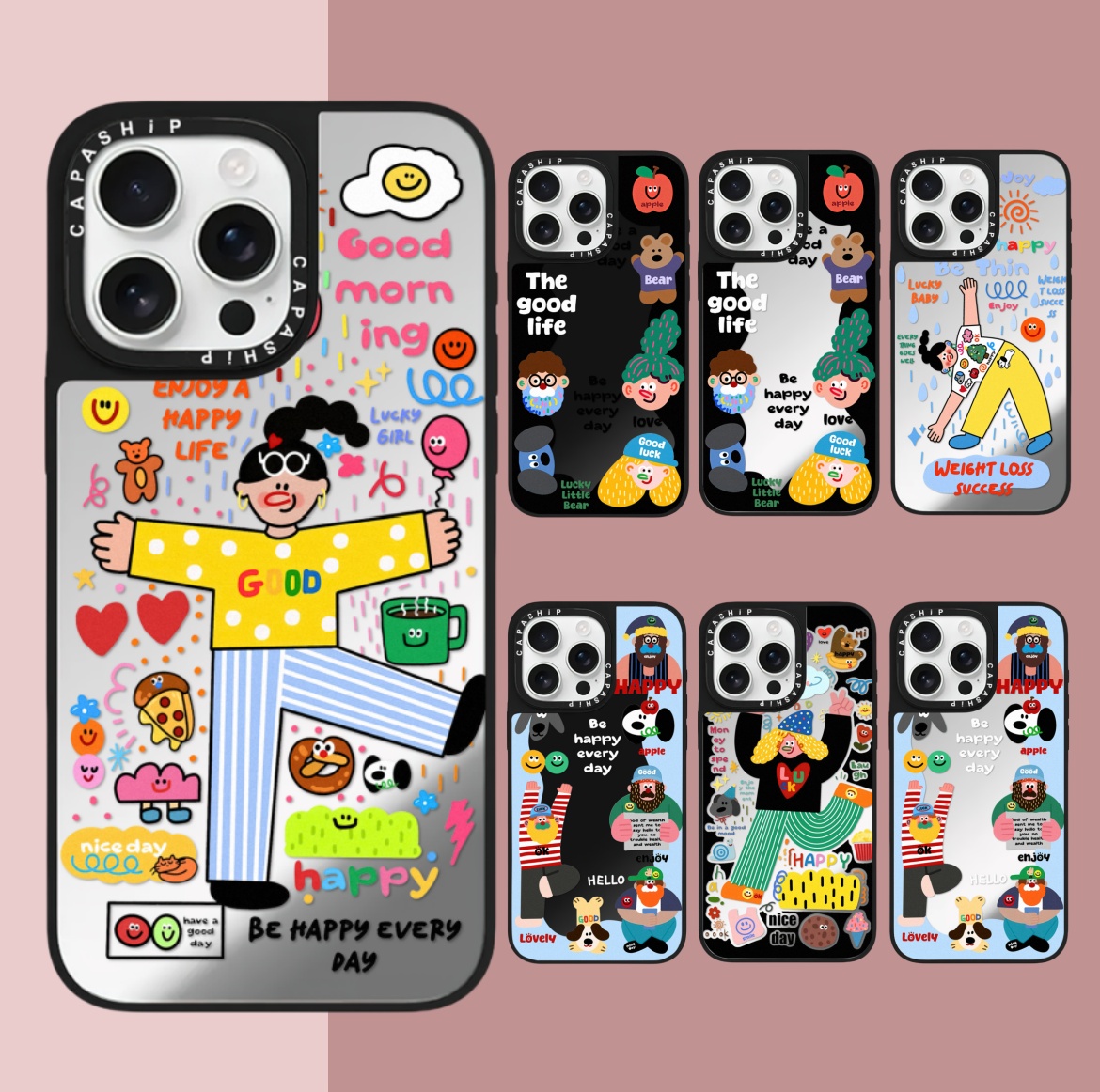 CASE适用苹果15iPhone14plus16镜面13promax17磁吸Magsafe夏日女孩xr手机壳12防摔11新款xs高级感tif保护套