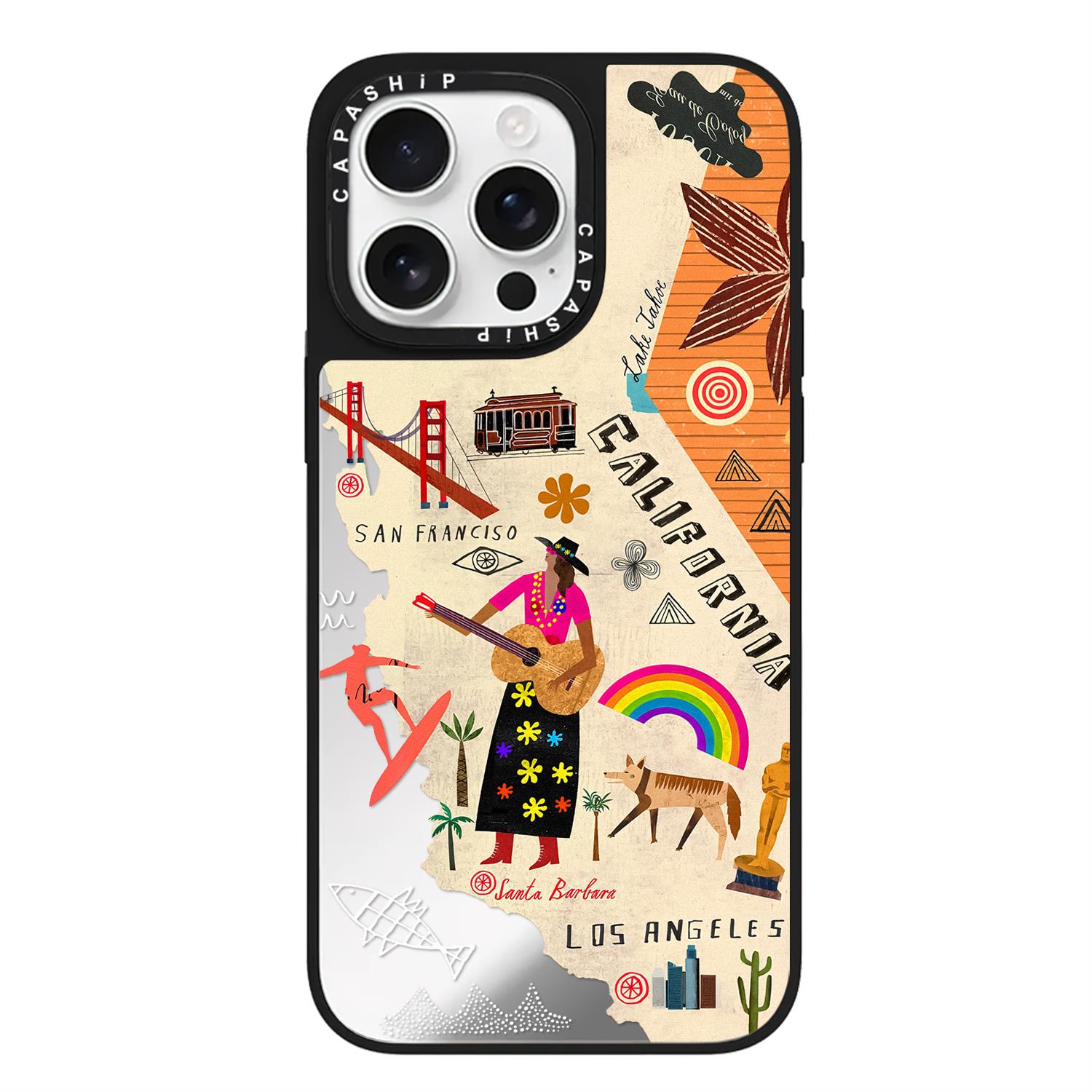 CASE适用苹果15iPhone14plus16镜面13promax17磁吸可爱环球旅行xr手机壳12防摔11新款xs高级感tif保护套