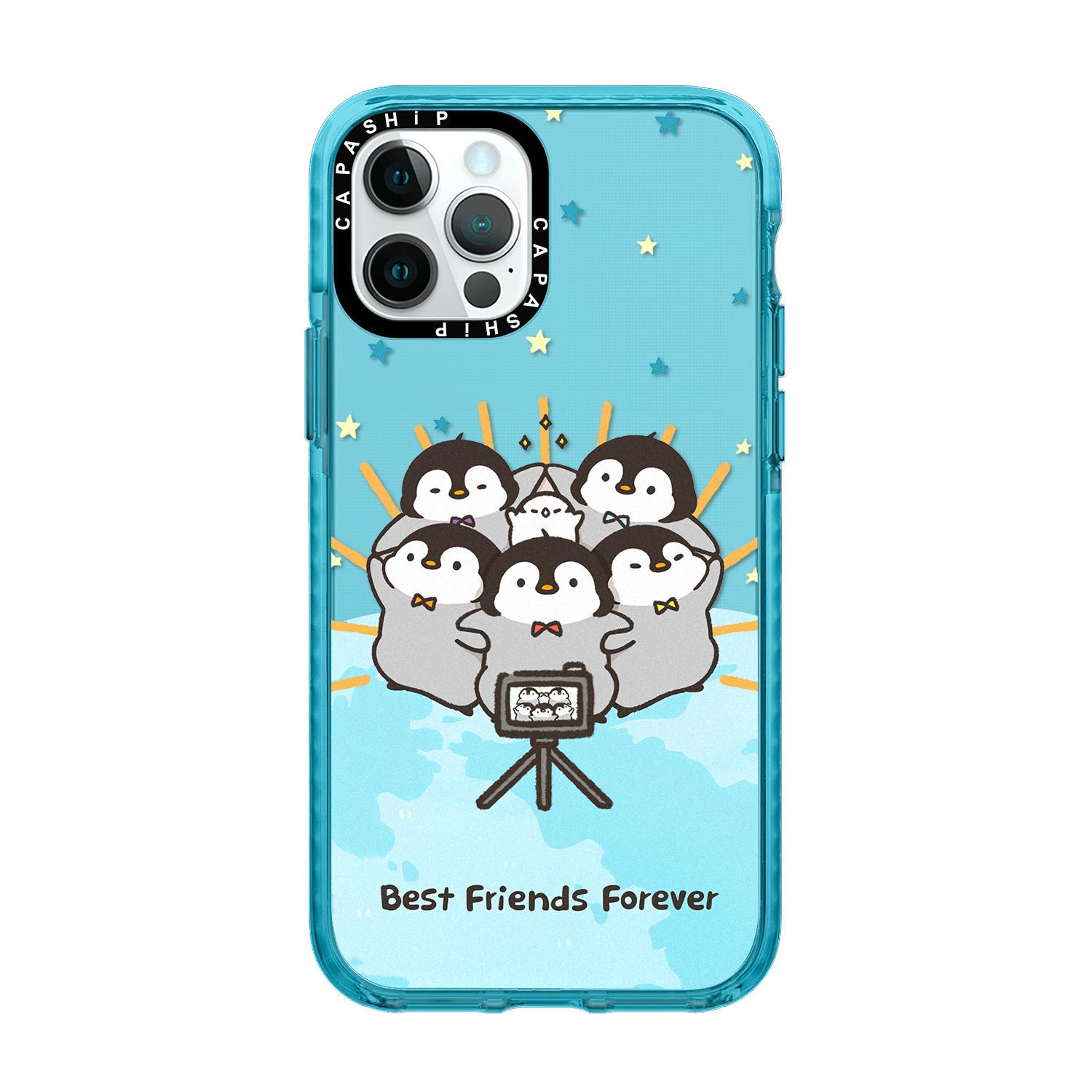 CASE适用苹果15iPhone14plus16TPU13promax17可爱企鹅呆小毛手机壳12防摔11新款高级感tif保护套