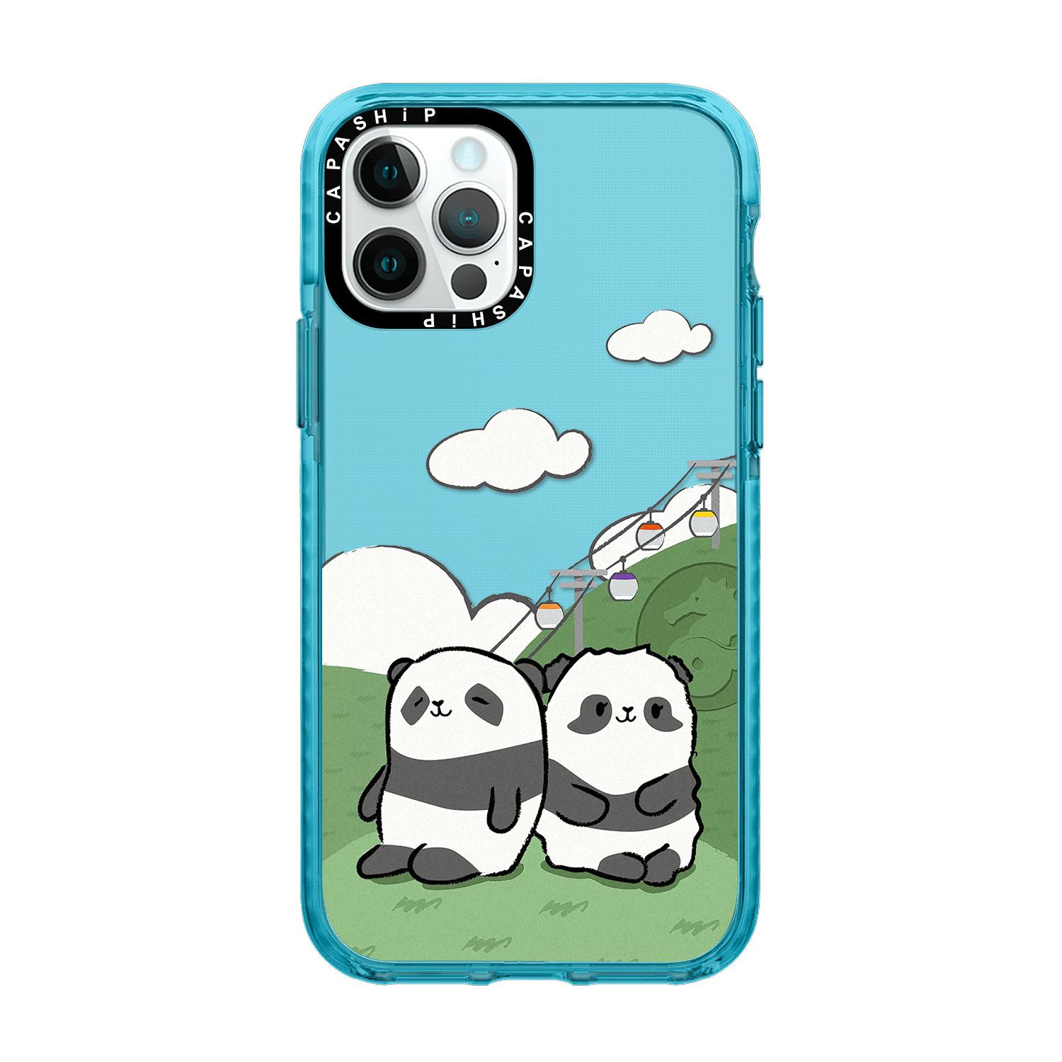 CASE适用苹果15iPhone14plus16TPU13promax17香港海洋公园熊猫手机壳12防摔11新款高级感tif保护套