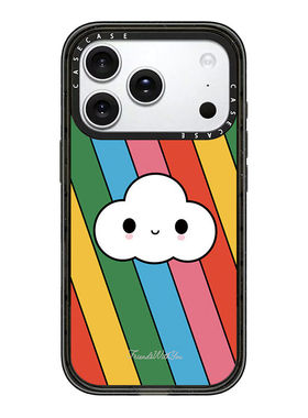 CASE高级感保护套Magsafe磁吸适用iPhone苹果17promax手机壳17pro/14/17情侣12韩系ins13云朵彩虹贴纸