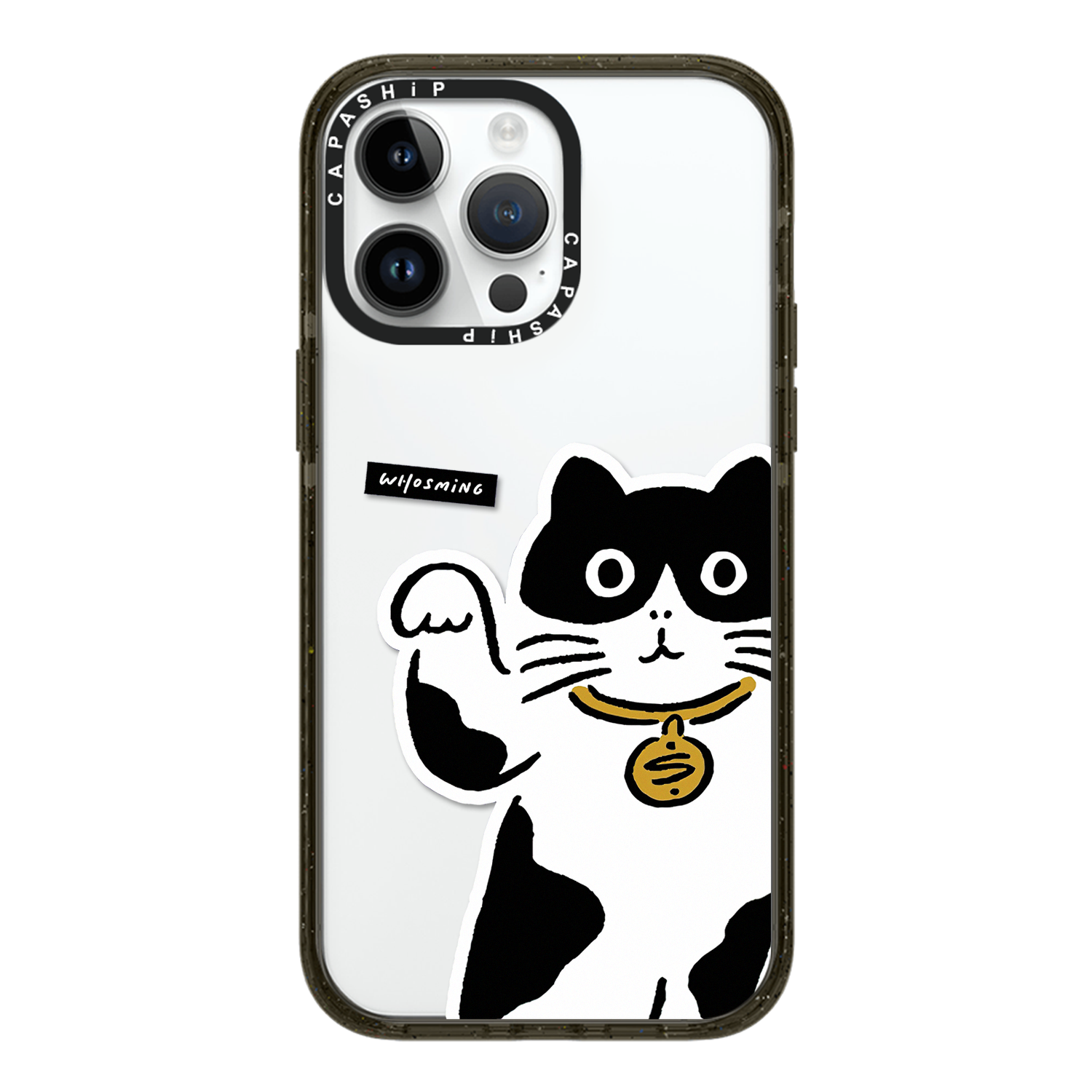 CASE适用苹果15iPhone14plus16亚克力13promax17Magsafe磁吸可爱招财猫手机壳12防摔11新款高级感tif保护套